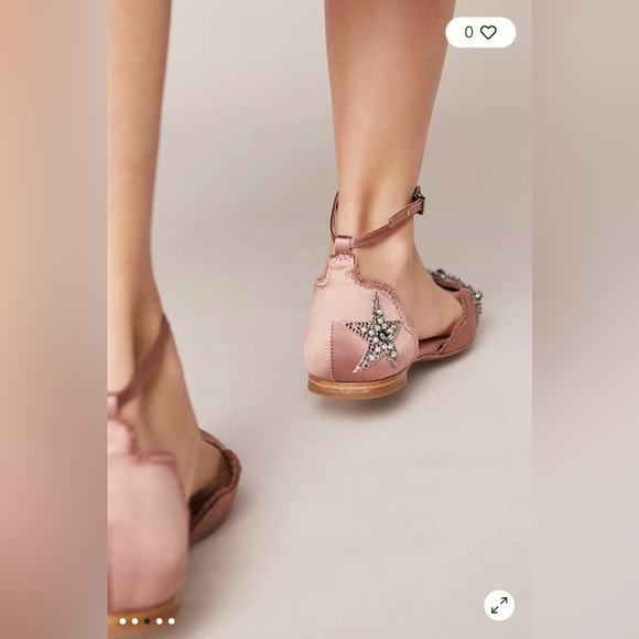 Anthropologie Lola Cruz Star-Embedded Ballet Flats - Picture 3 of 10